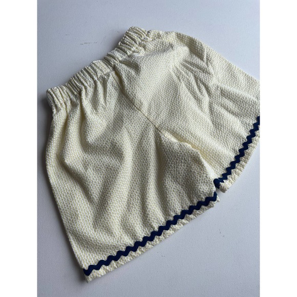 Kids Handmade Yellow Striped and Navy Blue Shorts - photos for sizing - Picture 3 of 9